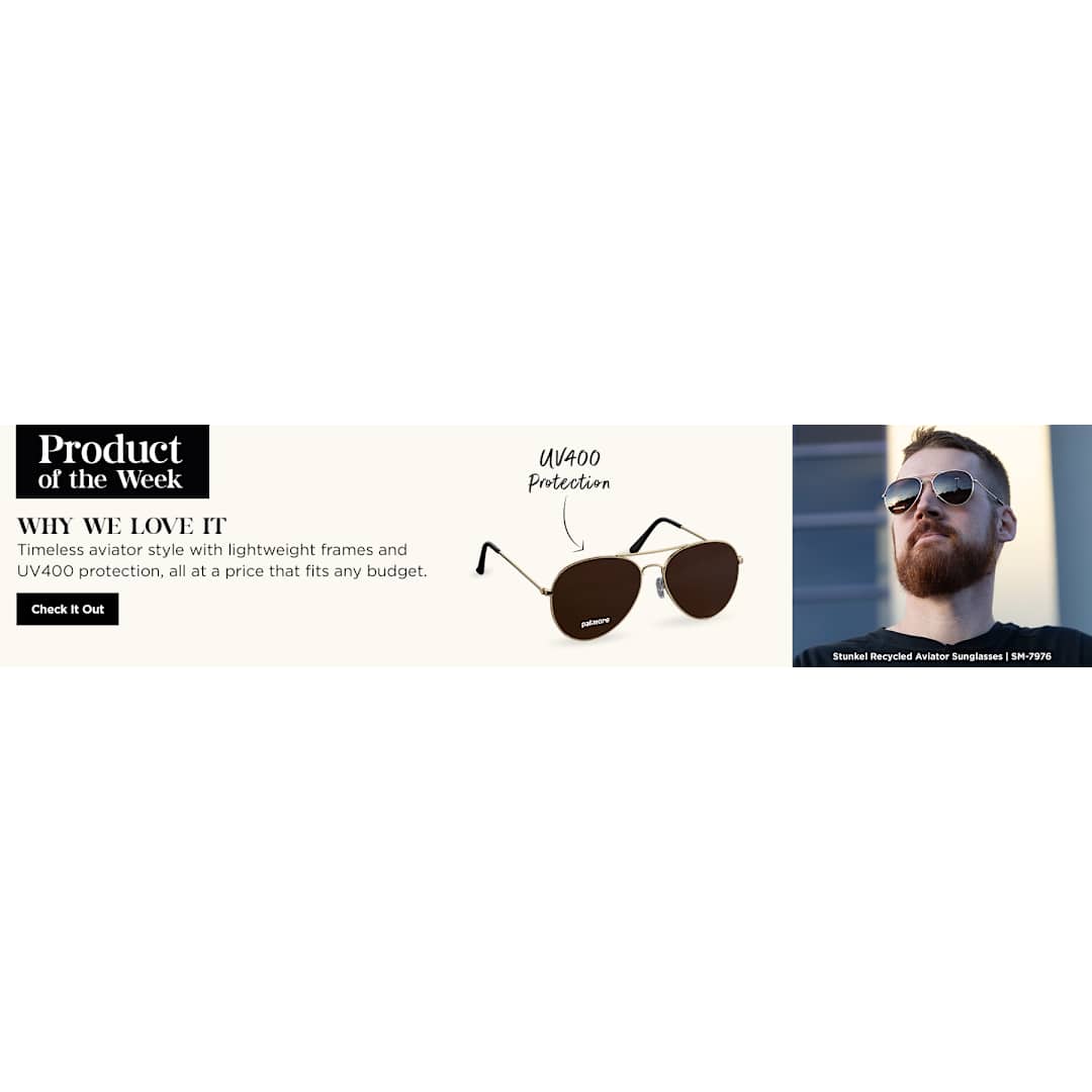 Stunkel Recycled Aviator Sunglasses